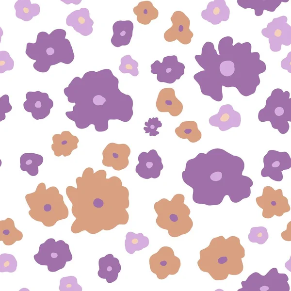 Nahtloses Muster Mit Kleinen Blüten Muster Für Textilien Tapeten Postkarten — Stockfoto