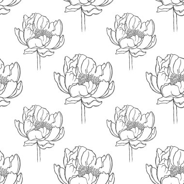 Şakayık desenli kusursuz desen. Tekstil, giysi, duvar kağıdı, kırtasiye malzemeleri, aksesuarlar için desen.