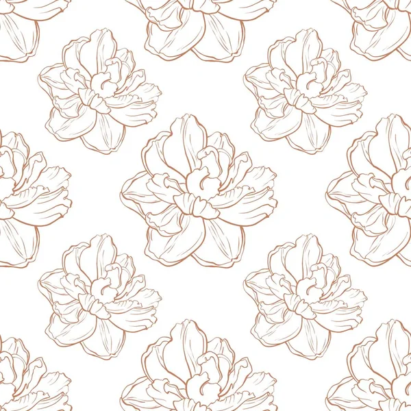 Minimalist Seamless Pattern Floral Print Pattern Textiles Wrapping Paper Wallpaper — Stock Photo, Image