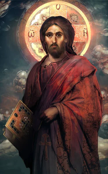 Jesus Christ Second Coming — Stockfoto