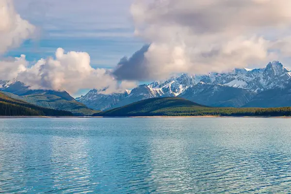 stock image Mountains At Lower Kananaskis Lake