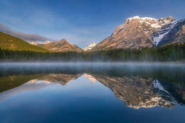 Kananaskis Gölü 'ndeki Ayna Yansımaları