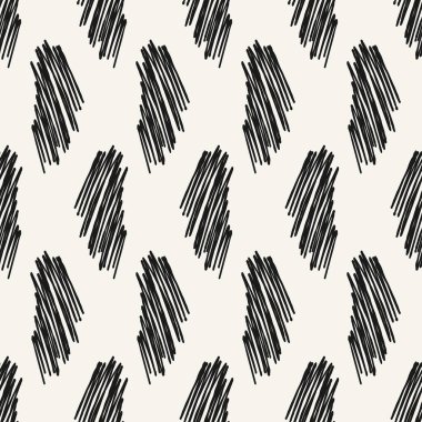 Grunge siyah karalama vuruşları. El çizimi pürüzsüz desen. Doğrusal texutre ile soyut arkaplan. Modern cesur kuluçka.