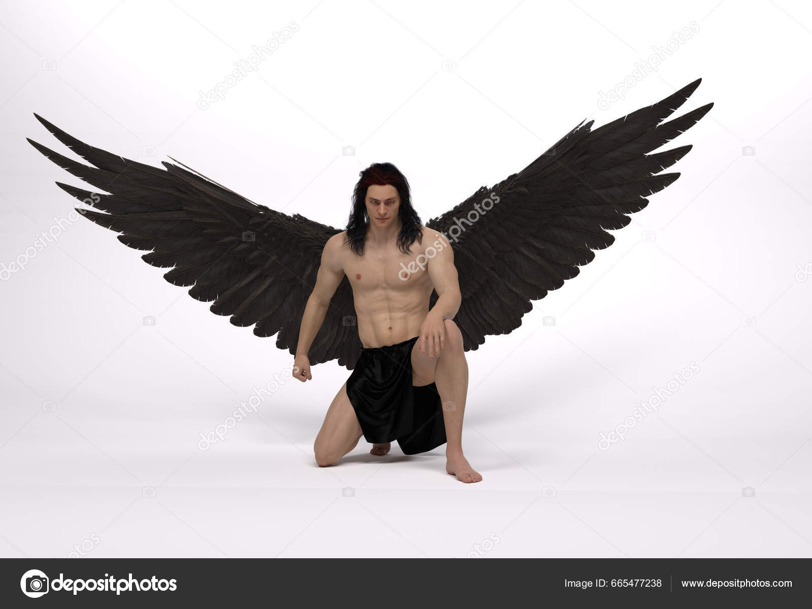 male fallen angel wallpaper