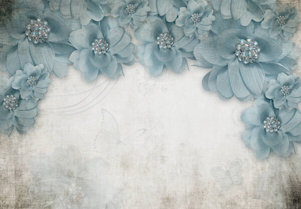 Тропические обои, тропические деревья и листья, дизайн обоев для цифровой печати - 3d иллюстрация