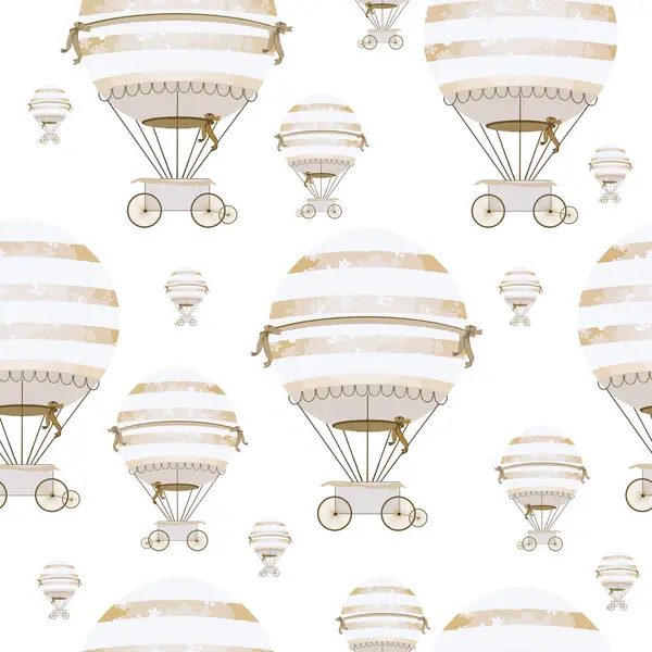 Barevné Létající Balónky Dětský Pokoj Tapety Design Ilustrace — Stock fotografie