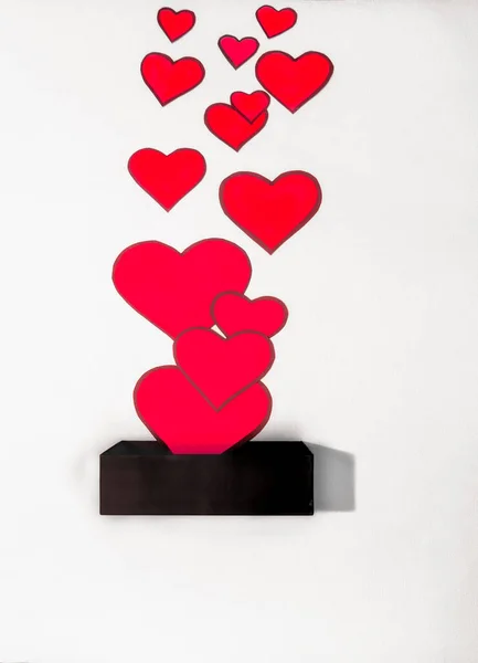 Composición Romántica Para Día San Valentín Declaración Amor Día Madre —  Fotos de Stock