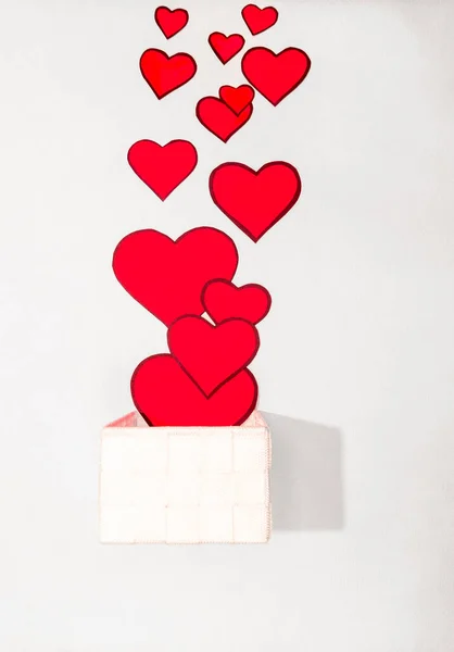 Романтична Композиція Дня Святого Валентина Декларація Любові День Матері Річниця — стокове фото