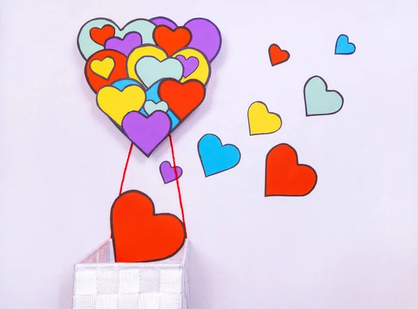 Романтична Композиція День Святого Валентина Декларація Любові День Матері Річниця — стокове фото