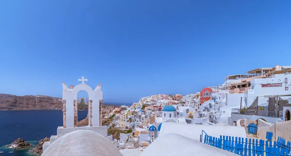 Santorini Kilátás Falu Oia Caldera — Stock Fotó