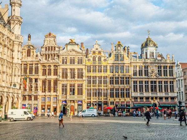 Grand Place в Брюсселе Бельгия летом