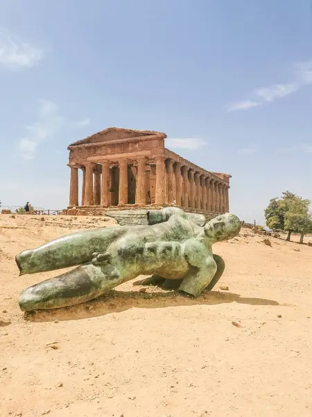 stock image Valley of Temples in Agrigento Sicily Italy