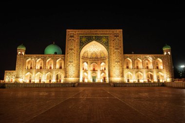 Tilya Kori Madrasah Registan Semerkant Özbekistan