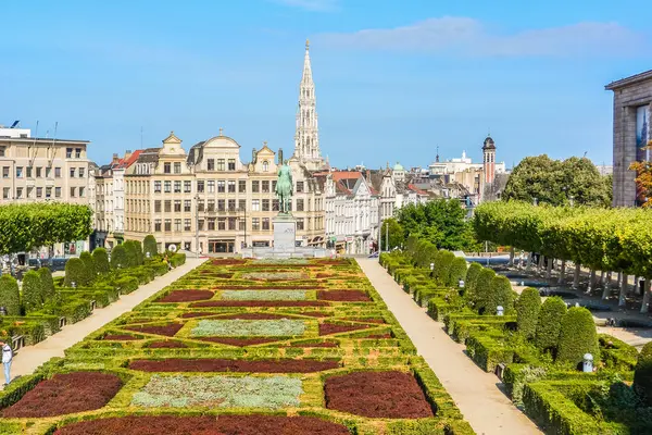 Kunstberg - Mont des Arts Brüksel Belçika Gün doğumunda