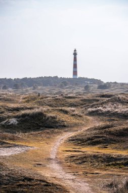 Hollanda, Friesland 'da (Frizya Adaları) deniz feneri)