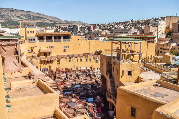 Fès Fas içinde chouara Tannery