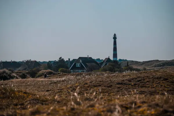 Hollanda, Friesland 'da (Frizya Adaları) deniz feneri)