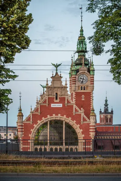 Gdansk Parlak Tren İstasyonu Polonya