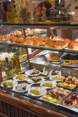 Firenze 'de geleneksel İtalyan kahvaltısı.