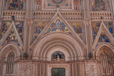 Orvieto Katedrali 'nin dışında Orvieto Umbria, İtalya