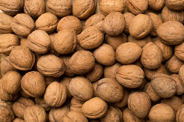 Walnuts Background Top View — Stock Photo, Image