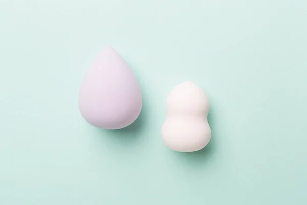 Beauty Blenders Color Background Top View — Foto Stock