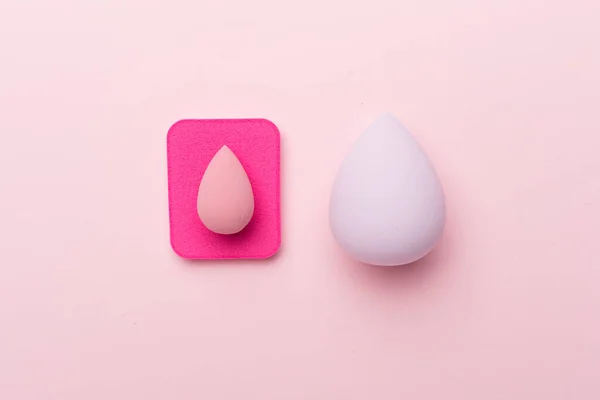 Beauty Blenders Color Background Top View — Foto Stock
