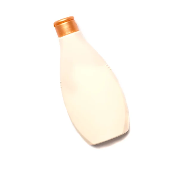 Косметична Пляшка Ізольована Білому Вид Зверху — стокове фото