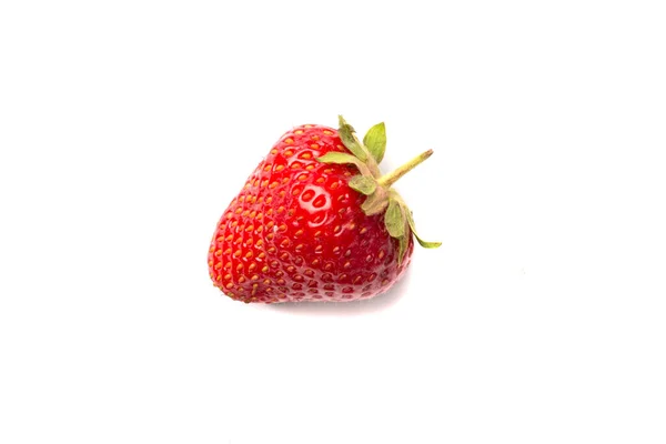 Strawberry Isolated White Top View — Fotografia de Stock