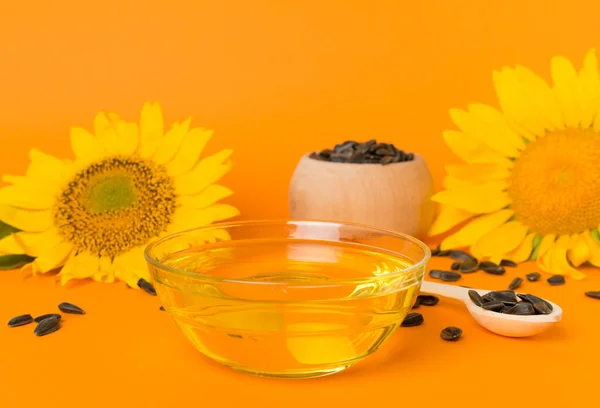 Sunflower Oil Flower Color Background — Foto de Stock