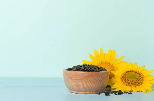 Sunflower Seeds Flowers Color Background — Foto de Stock