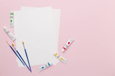 Renk arkaplanı, üst, görünüm boyama araçları