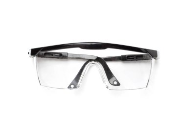 Güvenlik gözlükleri renk arkaplan, üst görünüm