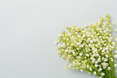 Vadi çiçeklerinin zambakları, arka planda renk, üst manzara.