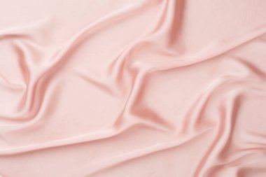 Arka plan olarak ipek kumaş dokusu, üst görünüm