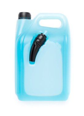 Antifriz ile beyaz, üst görünüm izole