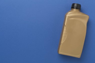 Renk arkaplanında makine yağı, üst görünüm