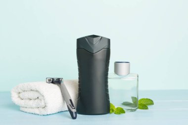 Masada nane yapraklı erkekler kozmetik şişeleri