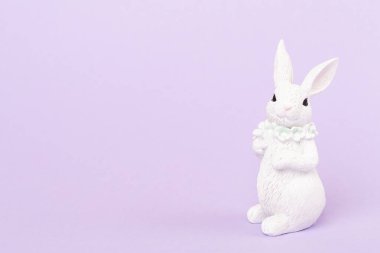 Renkli beyaz paskalya tavşanı