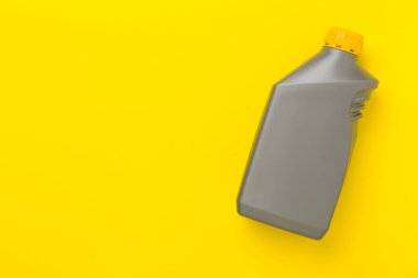 Renk arkaplanında makine yağı, üst görünüm