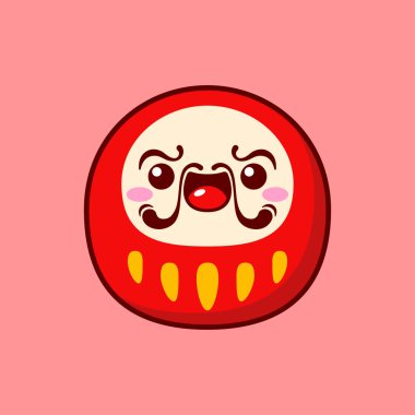 Şirin ve Kawaii Tarzı Japon Daruma Bebeği