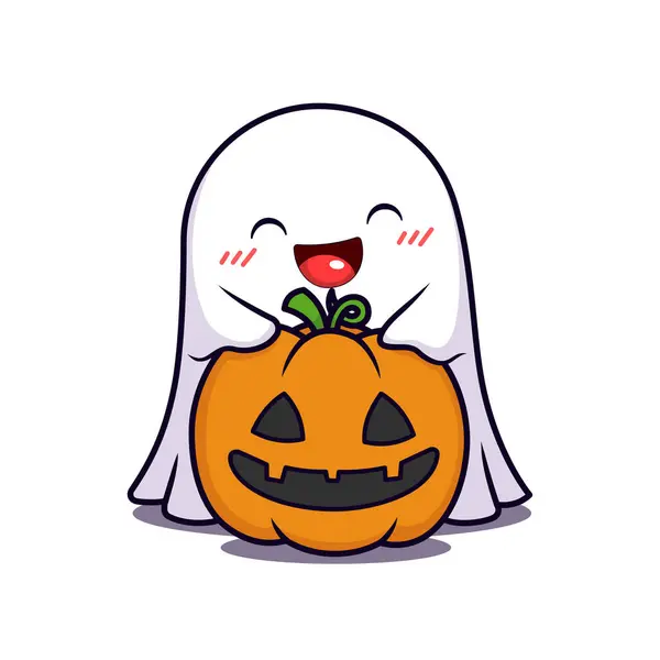 Tatlı Cadılar Bayramı Hayalet Karakteri Balkabağı Kafa