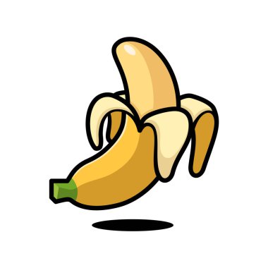 Büyük Soyulmuş Muz Çizgi Filmi Çizimi