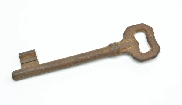 金属制成的复古生锈钥匙 — 图库照片