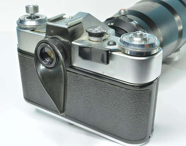 Närbild Photosniper 300Mm Kamera Tillverkad Sovjetunionen — Stockfoto