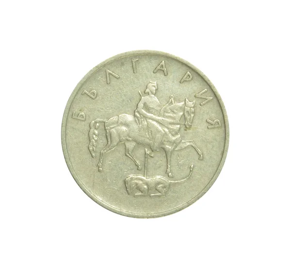 Mynt Gjorda Bulgarien Som Visar Madara Rider Sin Häst Döda — Stockfoto