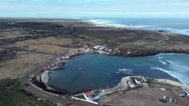 Wioska Majanicho Wyspie Fuerteventura Widok Lotu Ptaka — Wideo stockowe