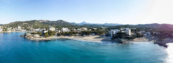 Paguera Beaches Aerial View Panorama Majorca Island — Stock Photo, Image