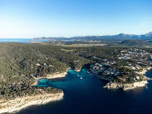 Portals Vells Beaches Aerial View Calvia Mallorca Balearic Islands — Stock Photo, Image