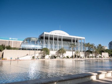 Valencia, İspanya: 28 Şubat 2024: Palau de la Msica, Valencia